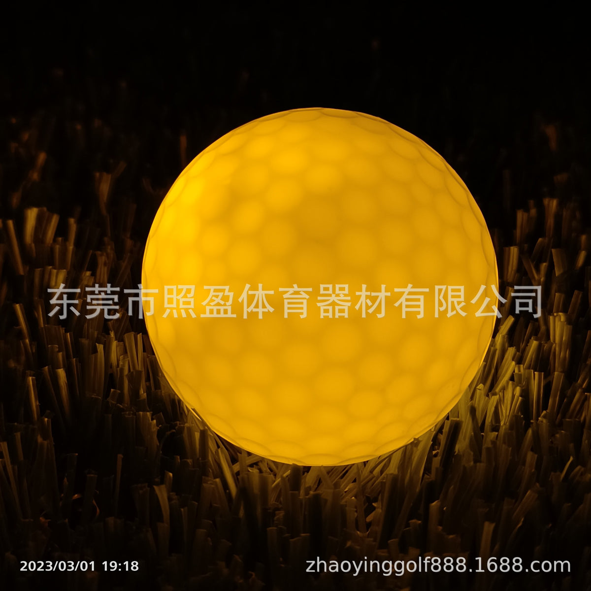 LED Golf Practice Balls with Logo Printing (Glow-in-Dark)