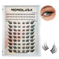 2 days delivery Eye Lash Cluster Eyelash Extensions Wispy C Curl Fox Eye Lashes Left&Right Natural Eyelashes Clusters by Momolash