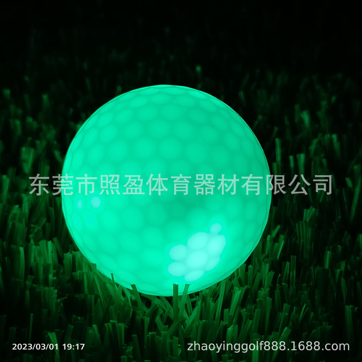 LED Golf Practice Balls with Logo Printing (Glow-in-Dark)