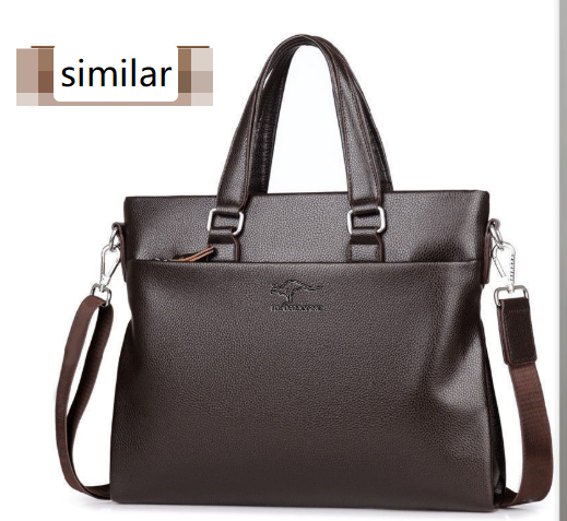 Men's Business Briefcase - Professional Leather Bag