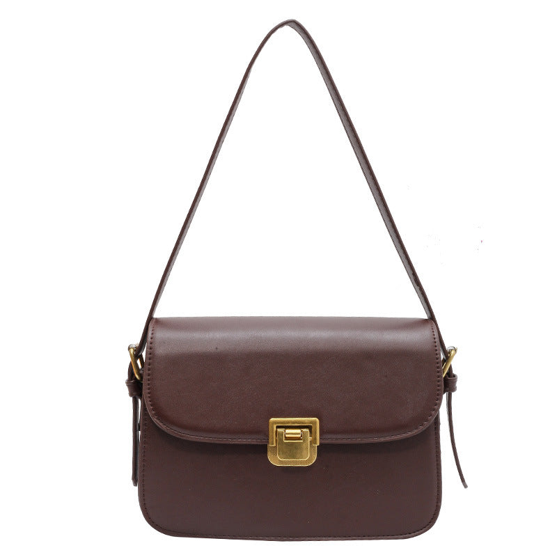 Stylish PU Leather Women's Shoulder Bag - Crossbody Design