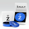 Zault Titan Zyn Metal Can Aluminum Zyn Container & Holder Snus Tin for Zyn Pouches with Deluxe Gift Box for Him/Men/Husband/Boyfriend (Blue)