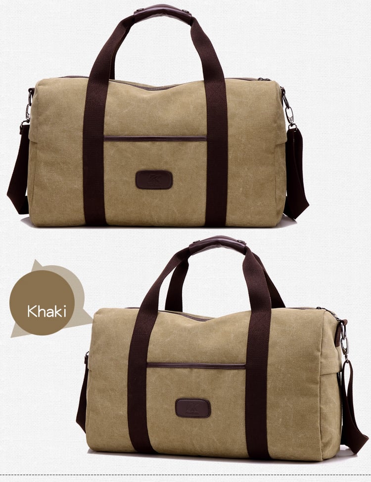 Vintage Canvas Duffle Bag for Men and Women