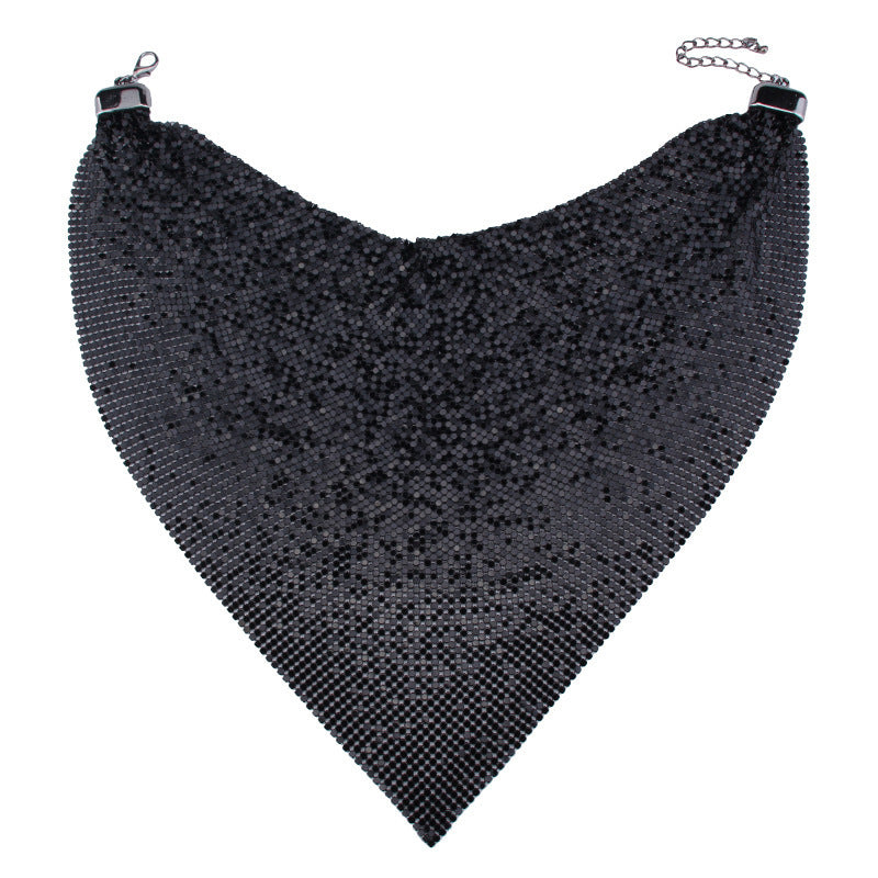 Mesh Necklace, Clavicle Chain, Fish Scale Neck Chain