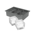 True Colossal Ice Cube Tray Extra Large Ice Cubes Dishwasher Safe Flexible Silicone Ice Cube Tray Makes 6 2 Inch Ice Cubes Grey Set of 1