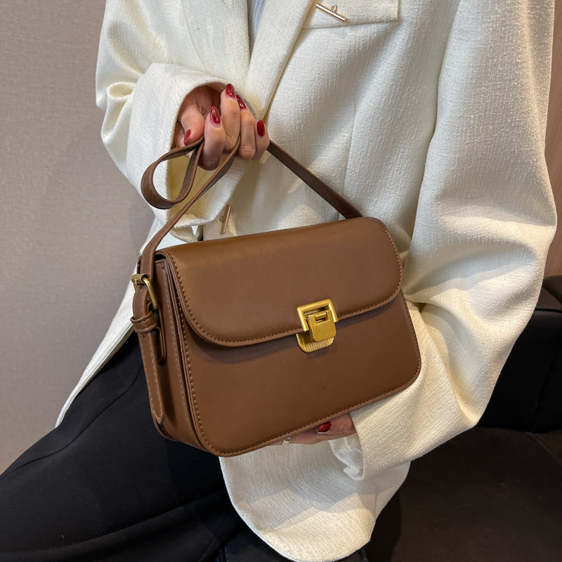 Stylish PU Leather Women's Shoulder Bag - Crossbody Design