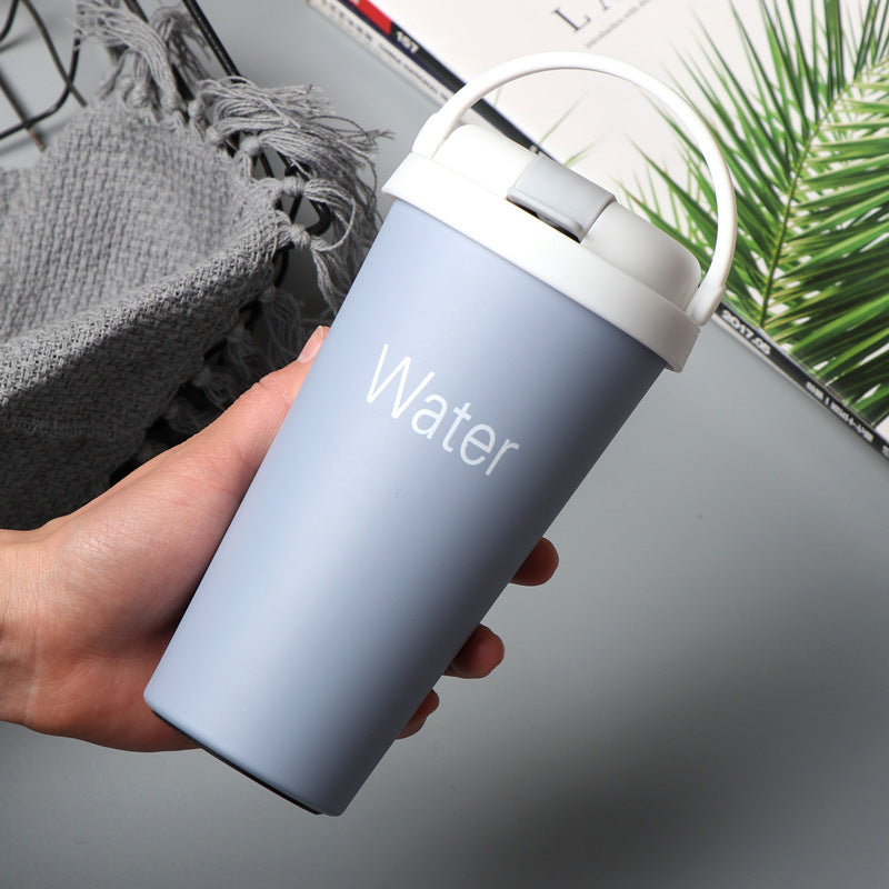 304 Stainless Steel European Straw Coffee Cup Travel Mug