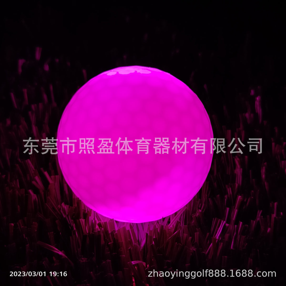 LED Golf Practice Balls with Logo Printing (Glow-in-Dark)