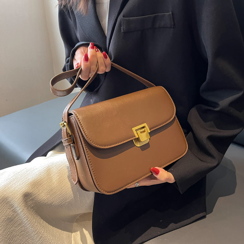Stylish PU Leather Women's Shoulder Bag - Crossbody Design