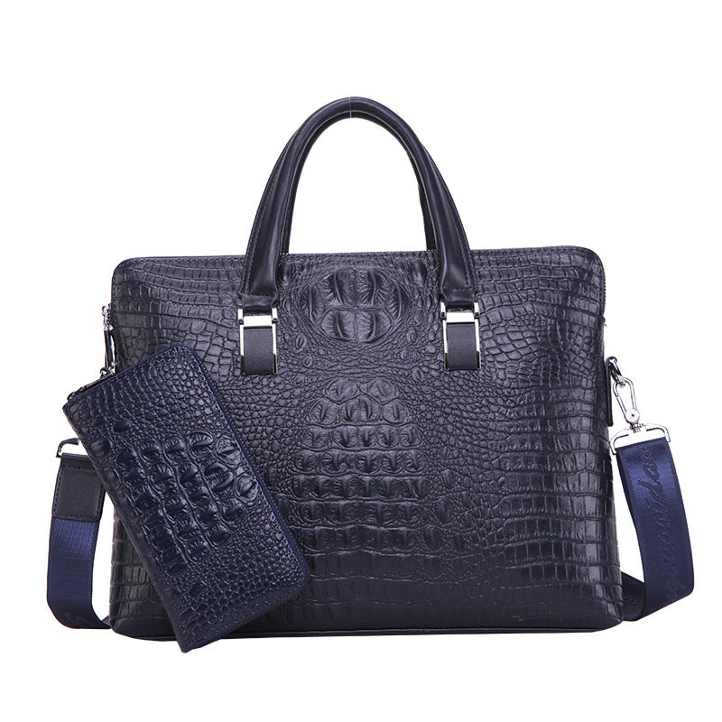Crocodile Pattern Shoulder Messenger Bag