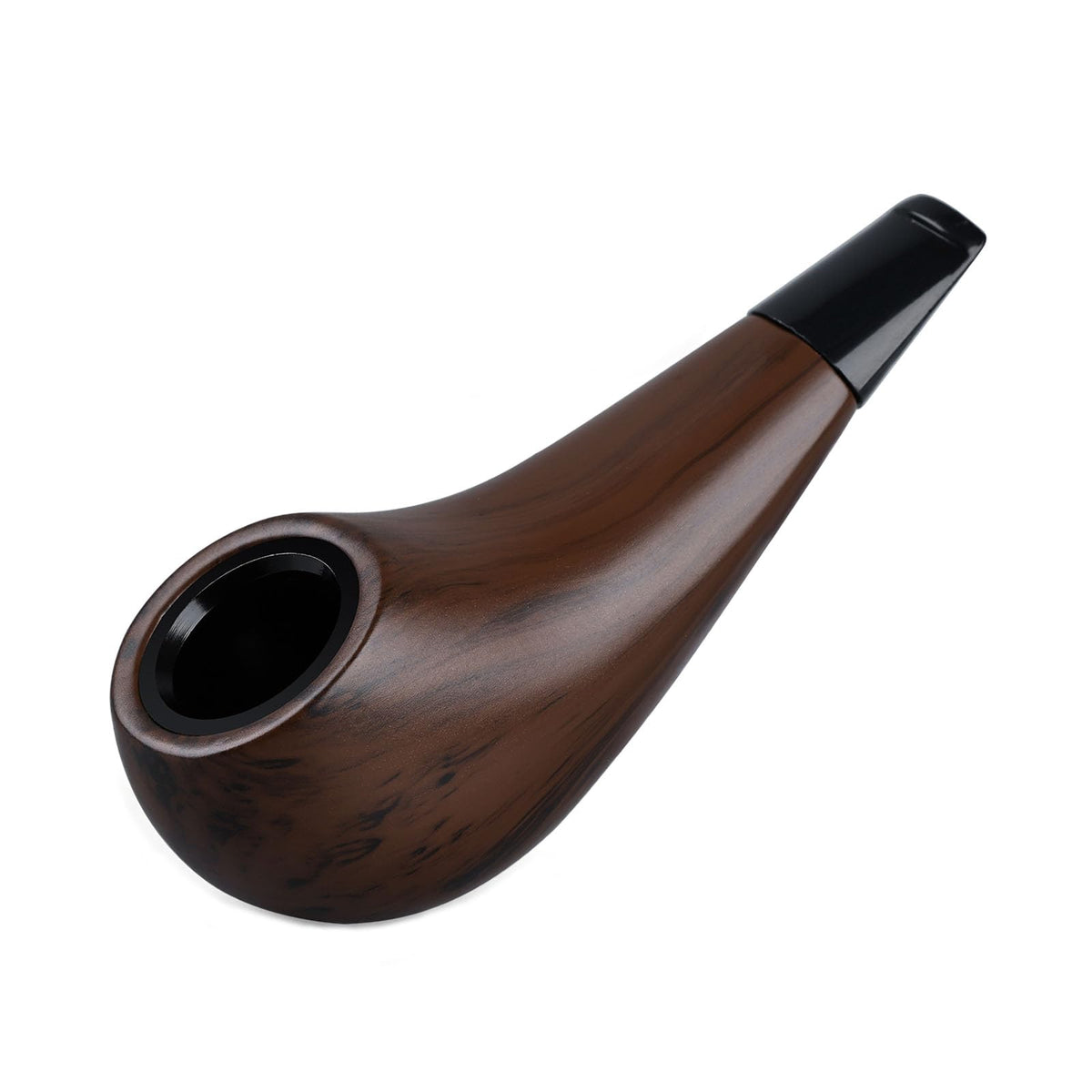 Joyoldelf Mini Handmade Tobacco Pipe - Classic Resin Tobacco Pipe Set Practical Pipe Kit with Leather Bag and Accessories for Beginner