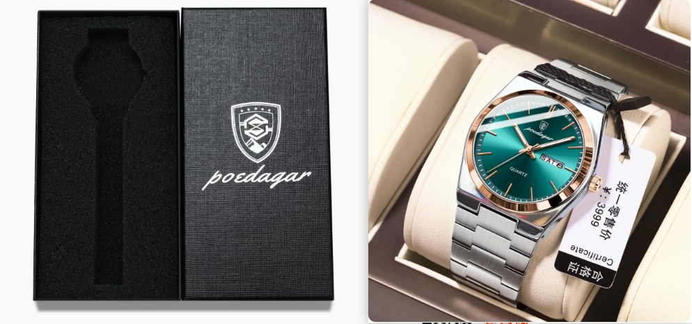 Montre Homme Ultra-fine Étanche Lumineuse à Quartz