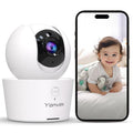 WiFi Baby Monitor 2K Camera with 30Hrs Battery Life Work with Alexa Record and Video Storage Baby Monitor WiFi Smartphone