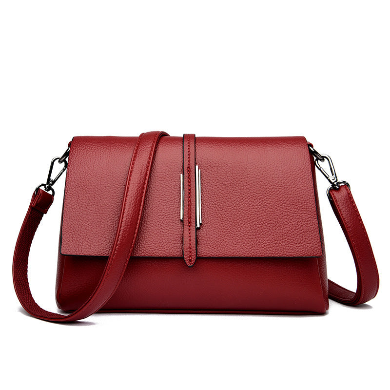 2022 Spring New Korean Minimalist Soft Leather Bag