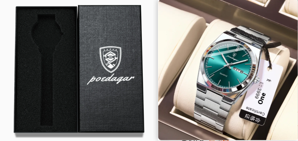 Montre Homme Ultra-fine Étanche Lumineuse à Quartz