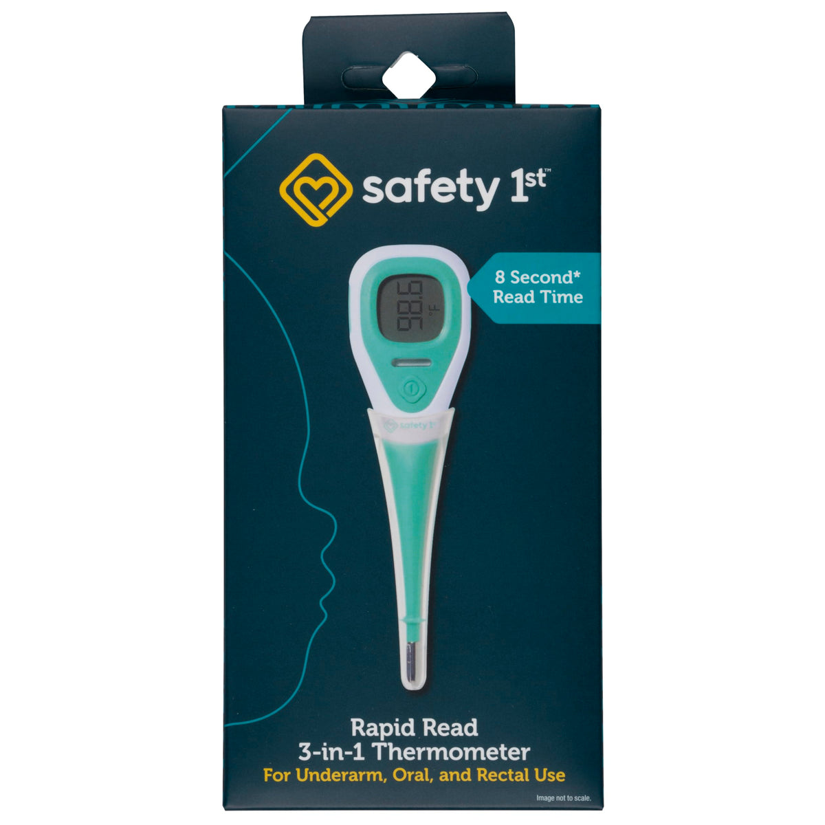 Safety 1st Rapid Read 3-In-1 Thermometer Aqua One Size