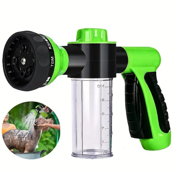 Lavage pour chiens en extérieur, pulvérisateur de douche pour animaux de compagnie haute pression, brosse de douche pour chiens et animaux de compagnie