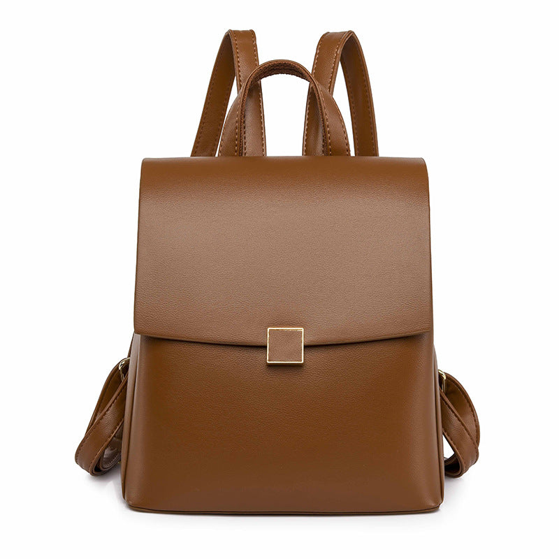 Soft Leather Versatile Student Fashion Travel Bag