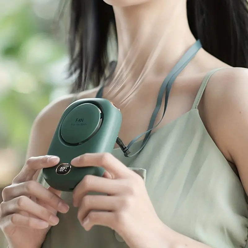Wearable Hands-Free Neck Fan with 3 Speed Settings