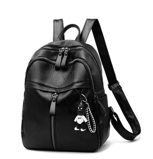 Women's Leather Casual Shoulder Bag - Large Capacity