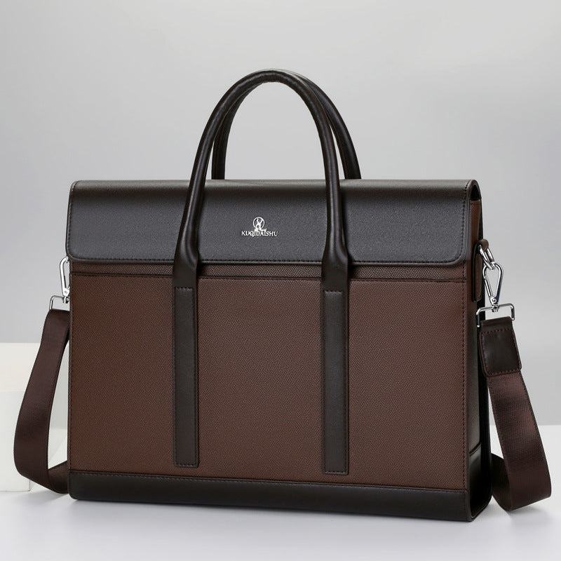 Koochi Kangaroo Business Men's Leather Briefcase Bag