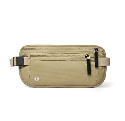 RFID Waterproof Passport & Document Waist Bag – Anti-Theft Travel Pouch for Mobile Phone (Unisex)