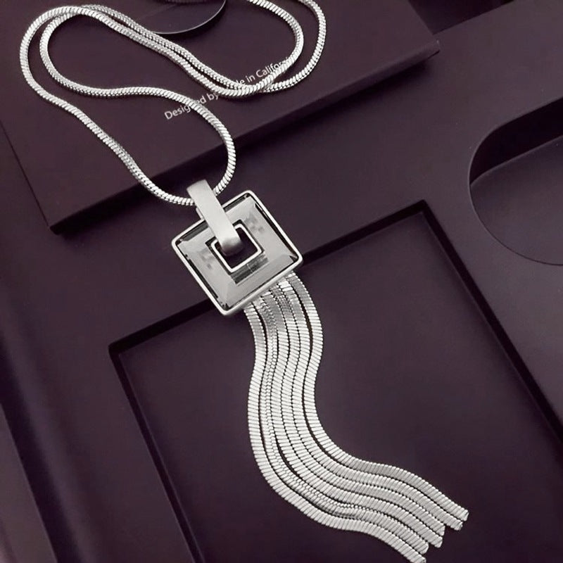 Long Necklace, Sweater Necklace, Accessory Necklace