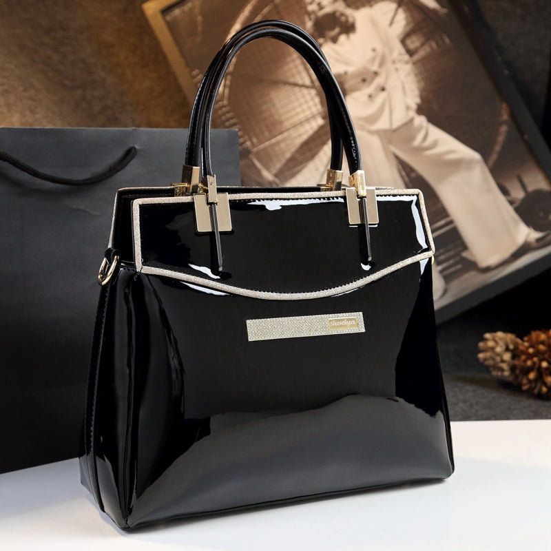 Patent Leather Women's Fashion Shoulder Messenger Bag