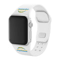 Game Time Los Angeles Chargers Silicone Sport Watch Band Compatible with Apple Watch (38/40/41mm White)
