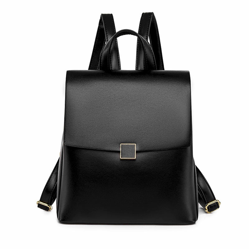 Soft Leather Versatile Student Fashion Travel Bag
