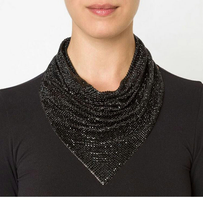 Mesh Necklace, Clavicle Chain, Fish Scale Neck Chain