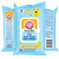 Flushable Wipes Kids - 30 Flushable Baby Wipes - Sea Monster Mango Baby Wipe - Pack of 1 Travel Baby Wipes - Wet Wipes Baby - Wipes Flushable Pack