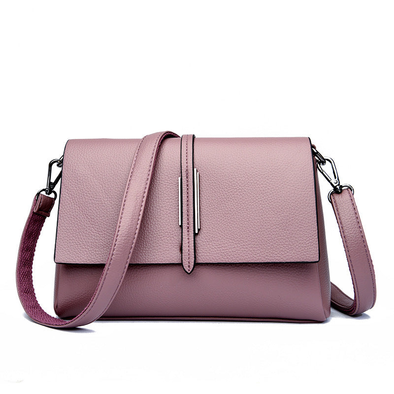 2022 Spring New Korean Minimalist Soft Leather Bag