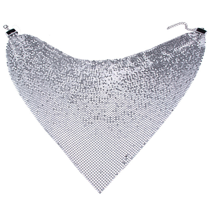 Mesh Necklace, Clavicle Chain, Fish Scale Neck Chain