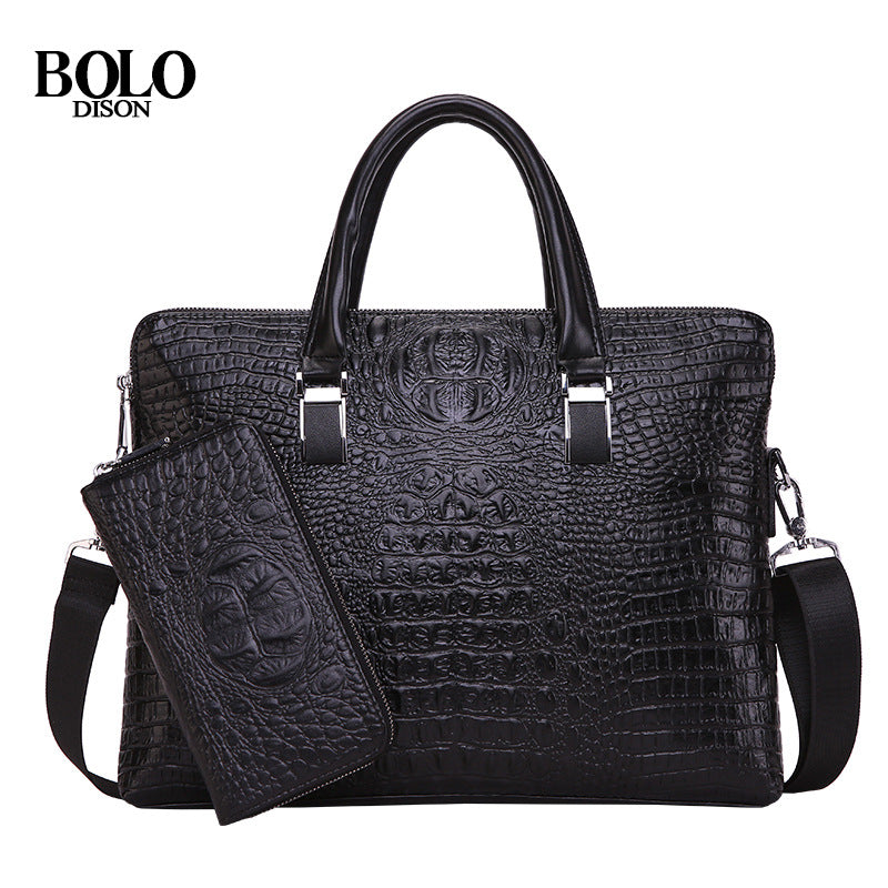 Crocodile Pattern Shoulder Messenger Bag