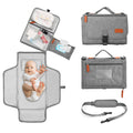 EXLIFBAG Portable Changing Pad Diaper Changing Pad for Newborn Girl & Boy Waterproof Travel Changing Mat with Shoulder Strap Baby Gift
