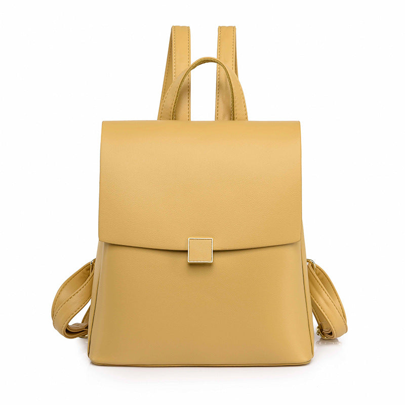 Soft Leather Versatile Student Fashion Travel Bag