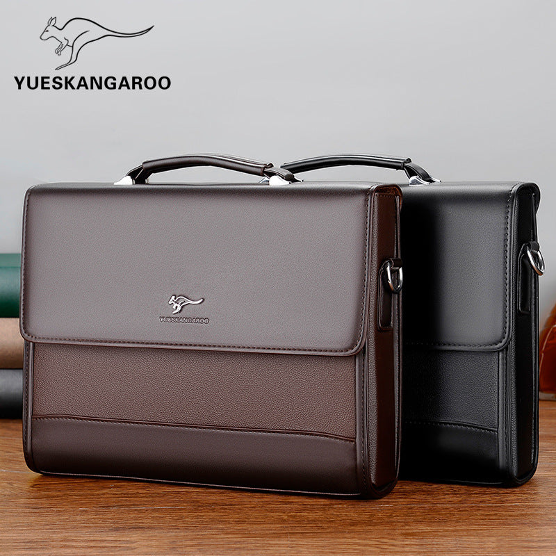 Kangaroo Men's Business Briefcase and Backpack Large Capacity