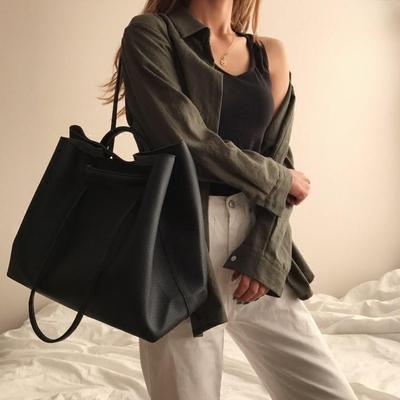 Vintage Large Capacity Soft Leather Shoulder Bag