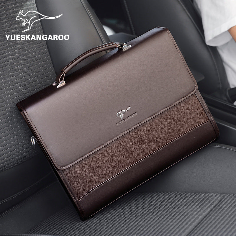 Kangaroo Men's Business Briefcase and Backpack Large Capacity