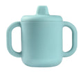 Beaba Silicone Training Cup Baby Sippy Cup Silicone Sippy Cup for Baby Silicone Toddler Sippy Cup Silicone Baby Cup Toddler Cups with Leakproof Lid 5.5 oz (Rain)
