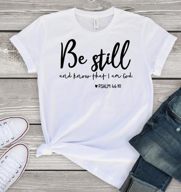 T-Shirt Manches Courtes Lettre T