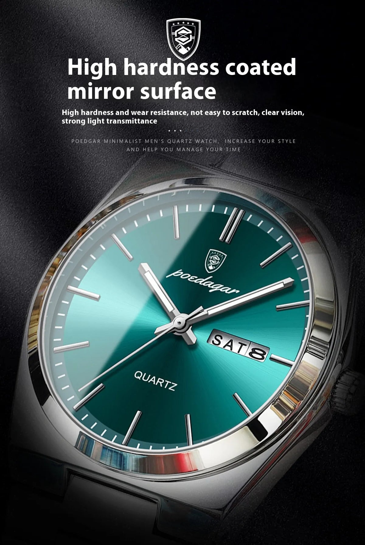 Montre Homme Ultra-fine Étanche Lumineuse à Quartz