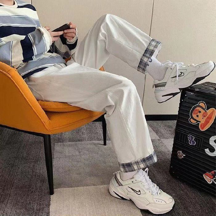 High-Waist Denim Cargo Pants (free ships)