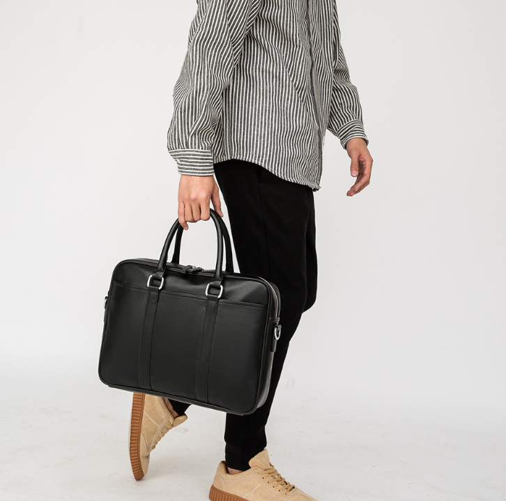 Men's Leather Messenger and Briefcase Bag
