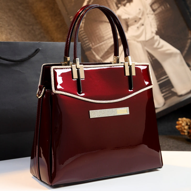 Patent Leather Women's Fashion Shoulder Messenger Bag