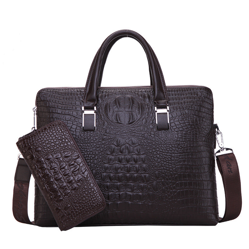 Crocodile Pattern Shoulder Messenger Bag