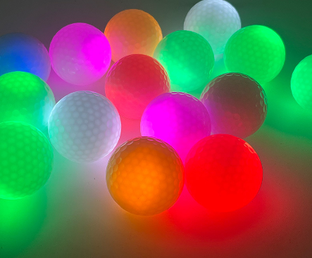 LED Golf Practice Balls with Logo Printing (Glow-in-Dark)