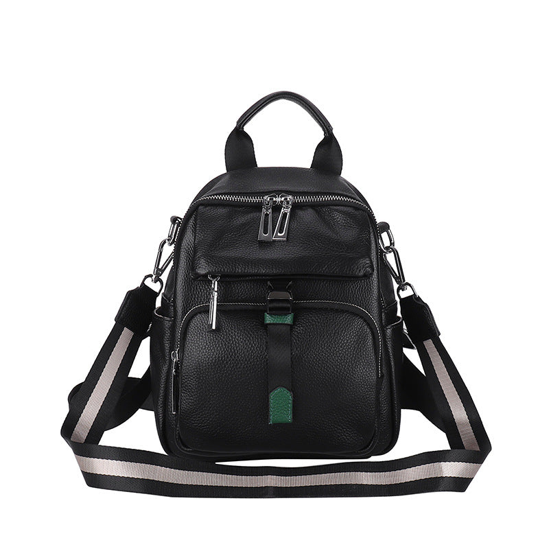 Women's Leather Casual Shoulder Bag - Large Capacity