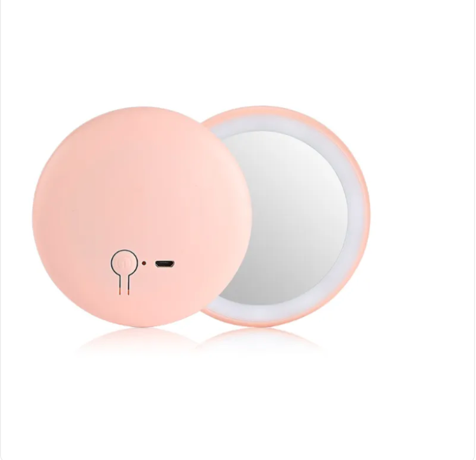 Miroir de Maquillage LED Rechargeable | Miroir de Beauté Portable HD